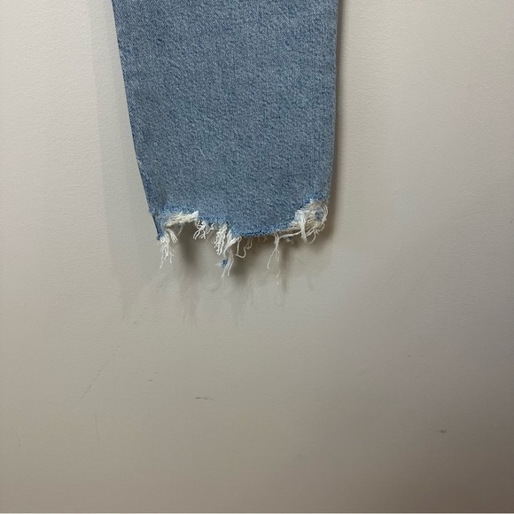 Agolde Riley Crop High Rise Straight Jeans in Bitter - Picture 9 of 15